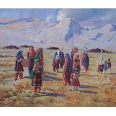 Naseeb Khan, 30 x 36 Inch, Oil on Canvas, Landscape Painting, AC-NSBK-009 Naseeb Khan, 30 x 36 Inch, Oil on Canvas, Landscape Painting, AC-NSBK-009